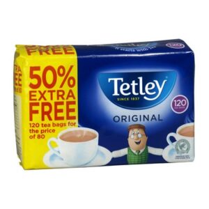 Tetley Original 120 Tea Bags 50 % Extra Free