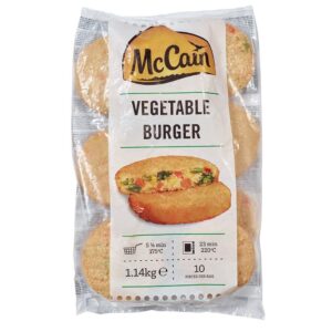 MC CAIN VEGETABLE BURGER 1.14KG