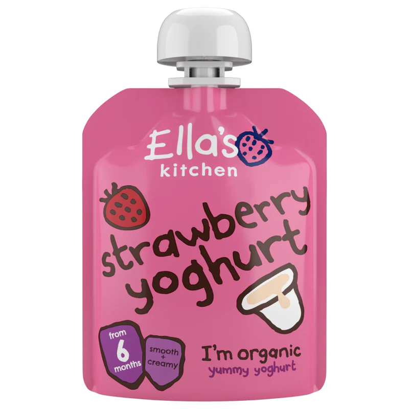 ELLAS STRAWBERRY GREEK YOGHURT  90G