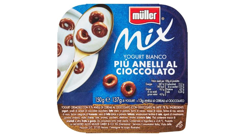 MULLER MIX ANELI DI CIOCCOLATE 150G