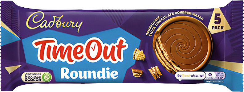 CADBURY TIMEOUT ROUNDIE MILK 150G