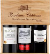 BORDEAUX SELECTION X 3 WOODEN BOX