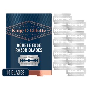 GILLETTE KING C G DOUBLE EDGE BLADES X 10