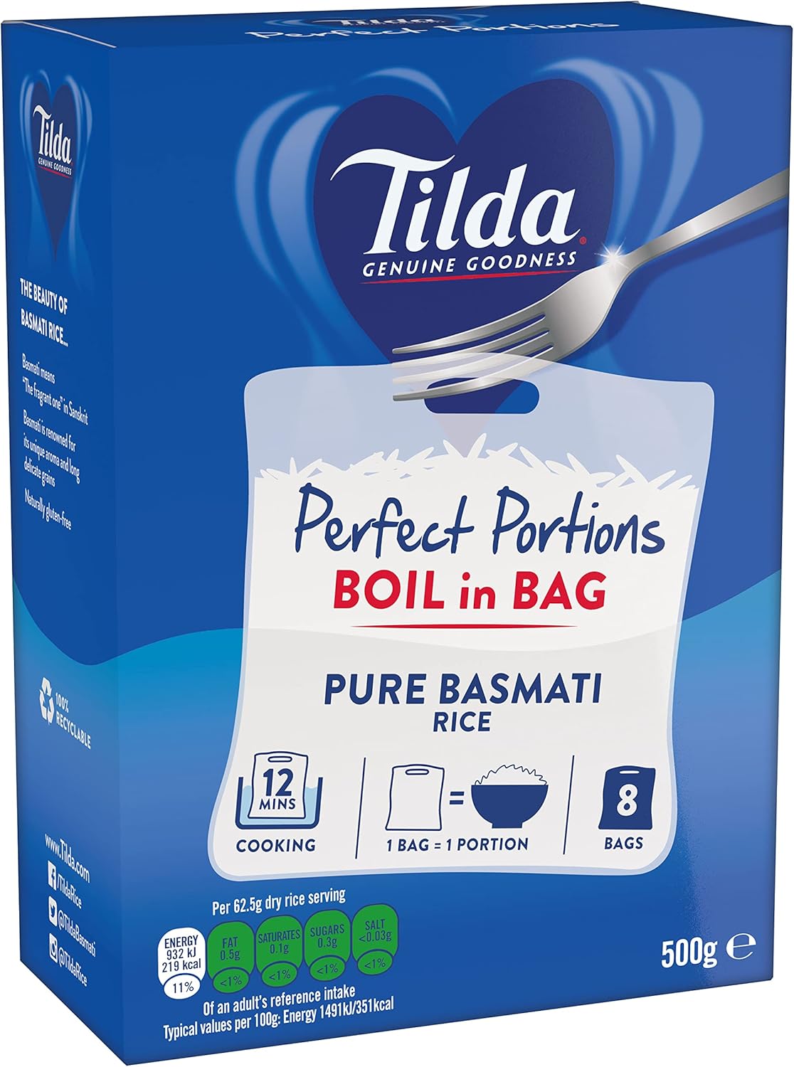 TILDA BOIL IN BAG BASMATI 500G