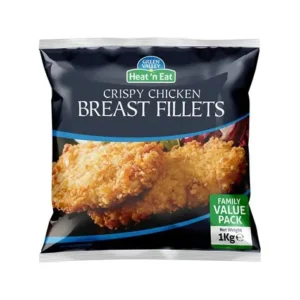 GREEN VALLEY CRISPY CHICKEN BREAST FILLETS 1KG