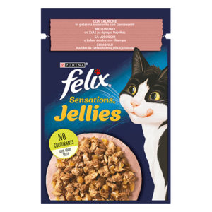 FELIX SENSATION JELLIES SALMON 85G