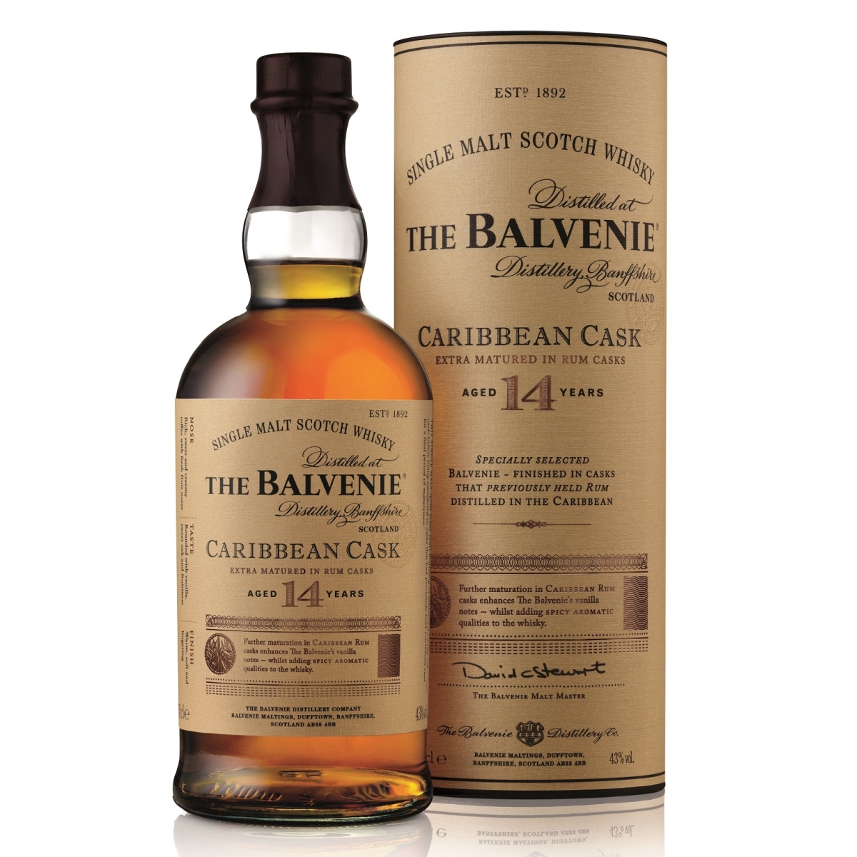 THE BALVENIE SINGLE MALT 14 YEARS 70CL