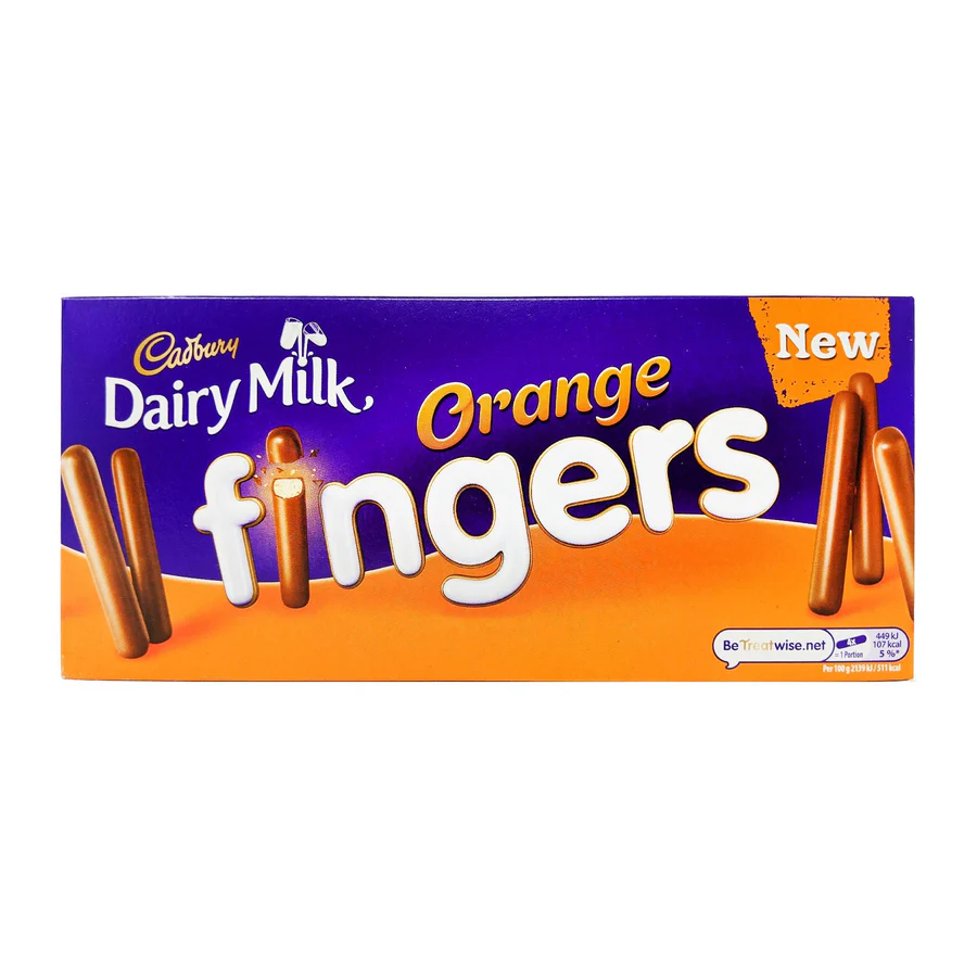 CADBURY BISCUITS ORANGE FINGERS 114G