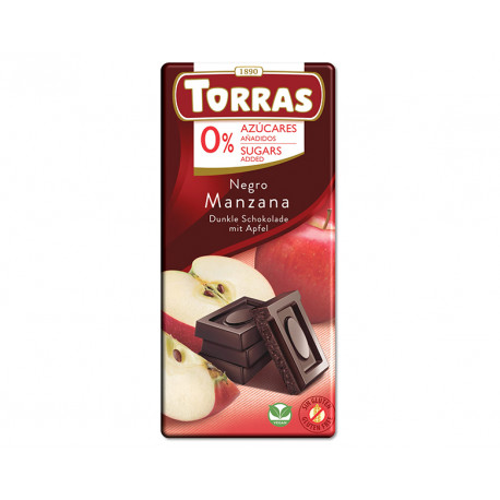 Torras Dark Apple Choc Sugar Free 75g