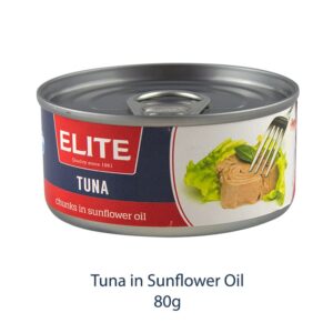 Elite Tuna Sunflower Oil 80g