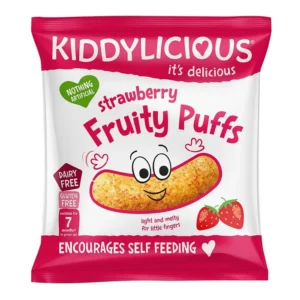 KIDDYLICIOUS STRAWBERRY PUFFS 10G