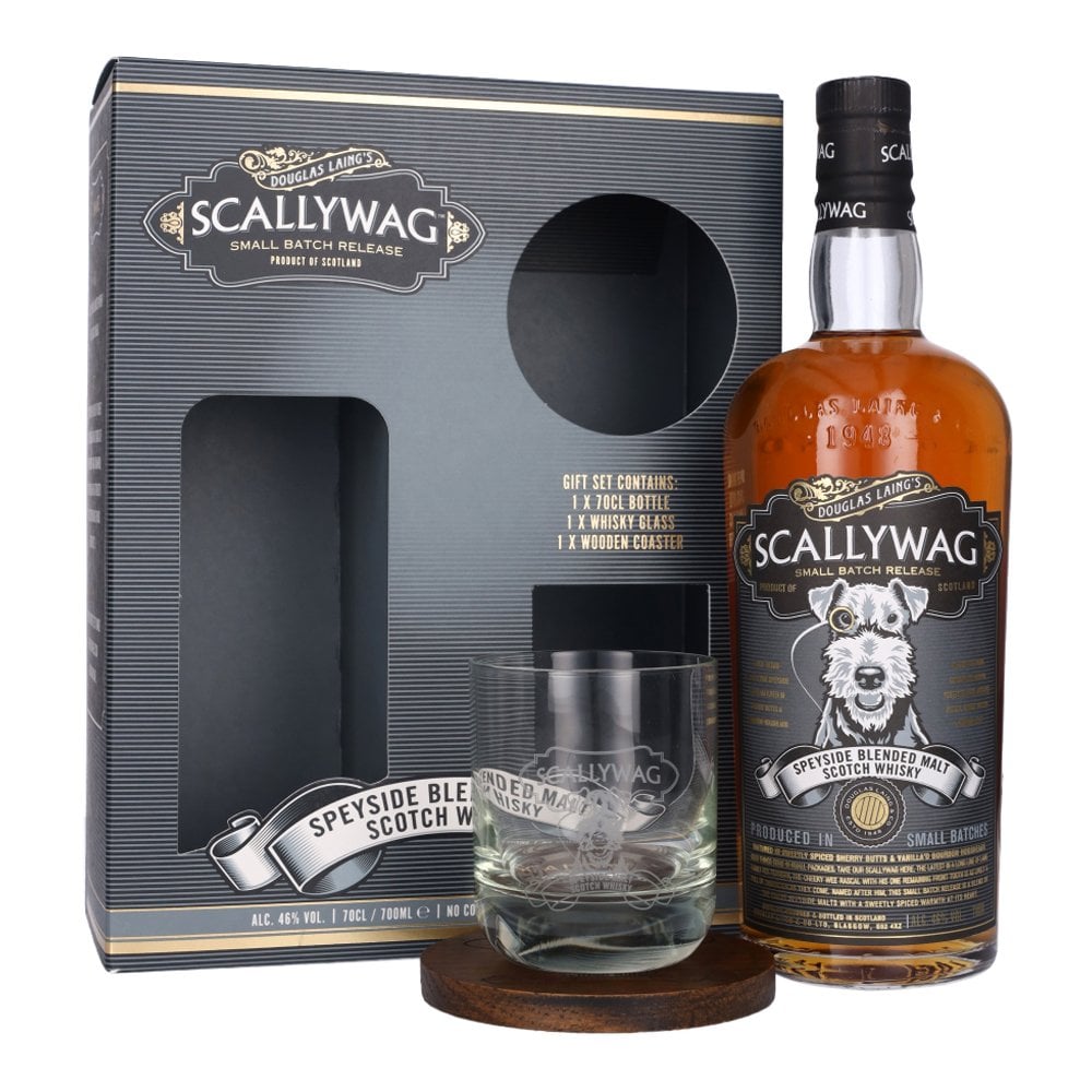 SCALLYWAG GIFT SET WITH TUMBLER 70CL