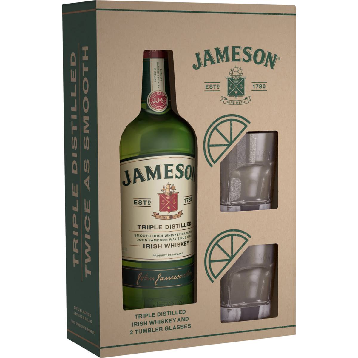 Jameson Whisky Pack 70cl + Glass