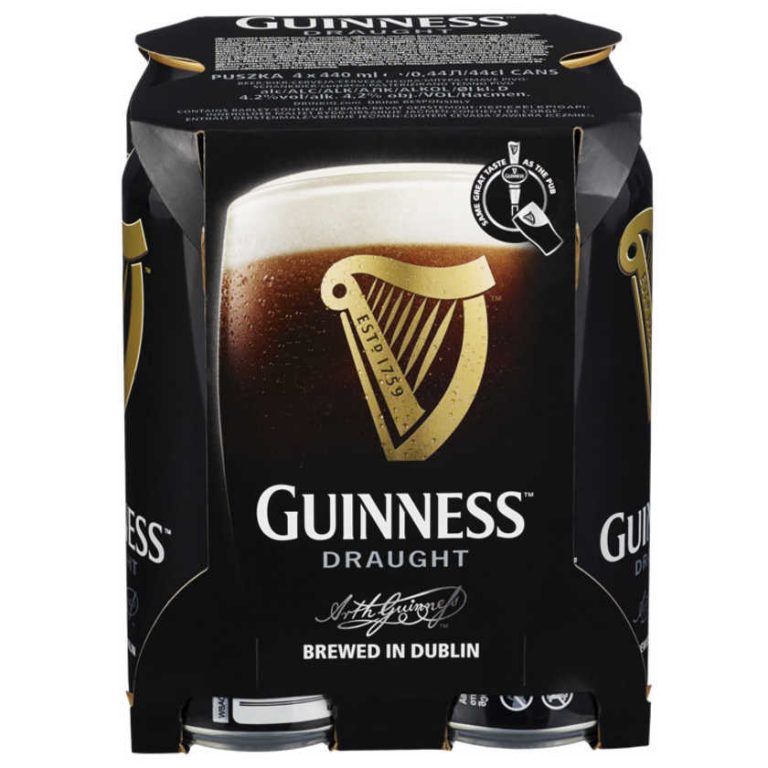 GUINNESS DRAUGHT BEER X 4 Skunju