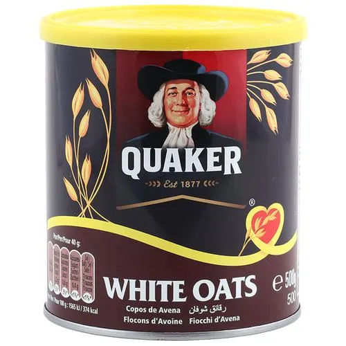 Quaker White Oats Tin 500g