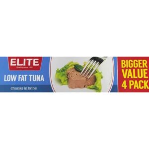 Elite Lowfat Tuna Brine 4 X 80g