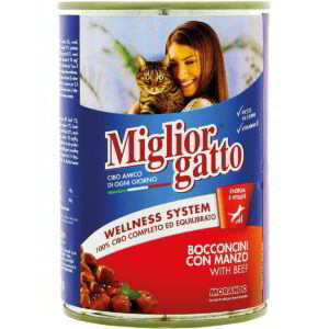 MIGLIOR GATTO BOCCONCINI CON SELVAGGINA 405G