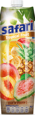 Safari Tropical Fruit Juice 1 Ltr