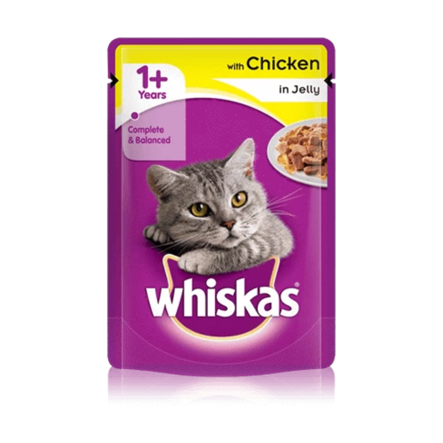 WHISKAS CHICKEN IN JELLY 85G