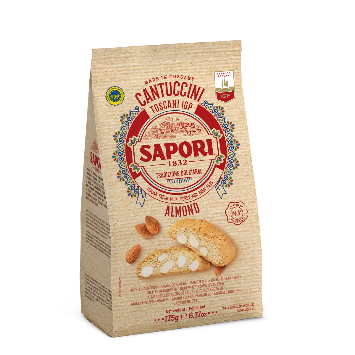 SAPORI ALMOND TOSCANI BAG 175G